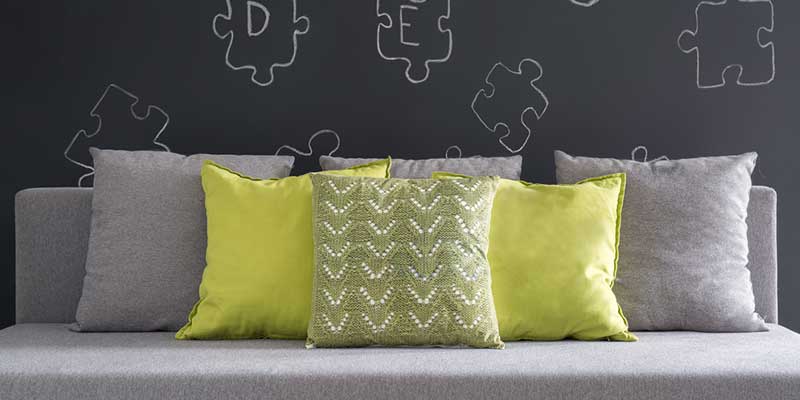 مدل کوسن مبل سبز