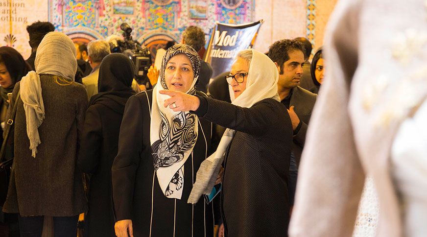 مریم ایمانیه همسر دکتر جواد ظریف افتتاحیه ششمین جشنواره مد و لباس فجر