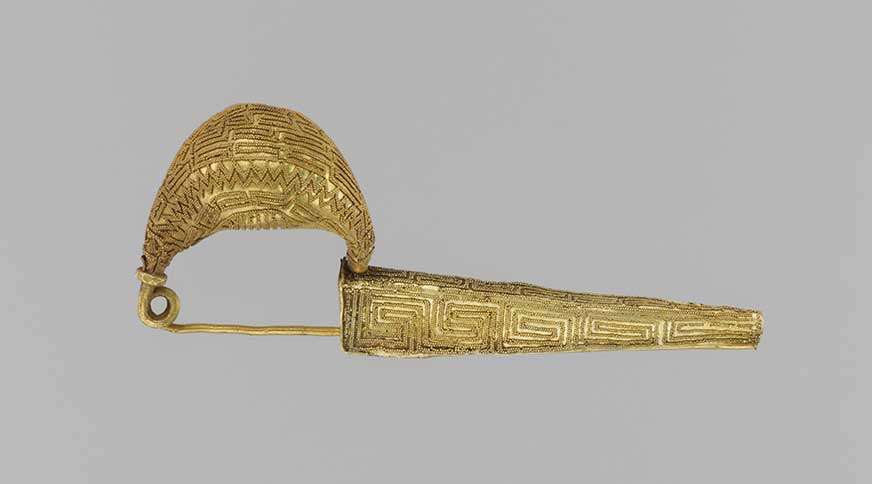 سنجاق قفلی طلایی