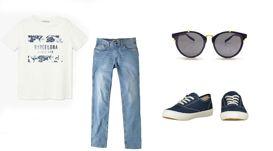 تی شرت مردانه شلوار جین مردانه مانگو