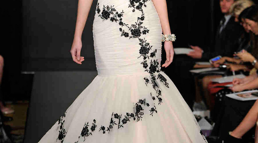 black on wedding dresses - مدل لباس عروس های امسال را بشناسید
