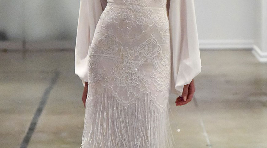 fringe dress - مدل لباس عروس های امسال را بشناسید