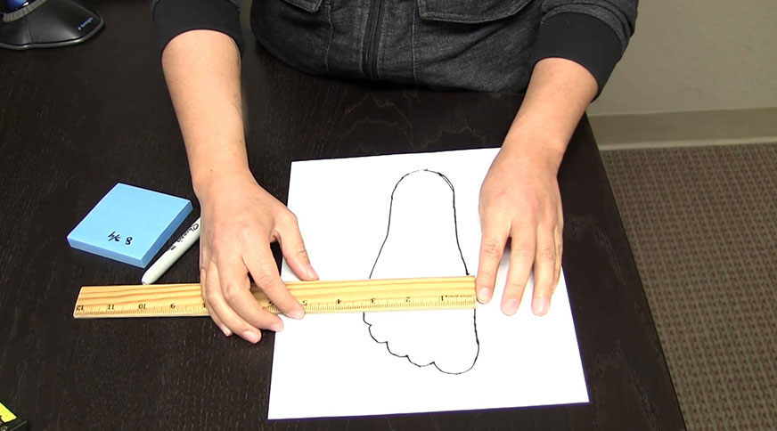 اندازه گیری کفش