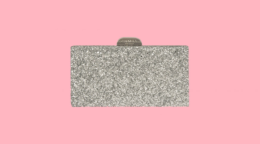 کیف مجلسی زنانه نقره ای