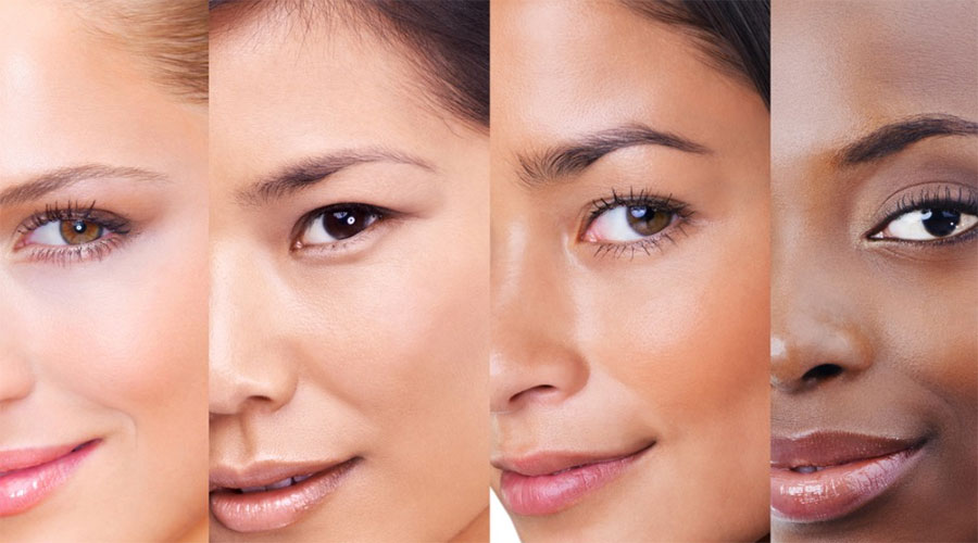 انواع رنگ پوست