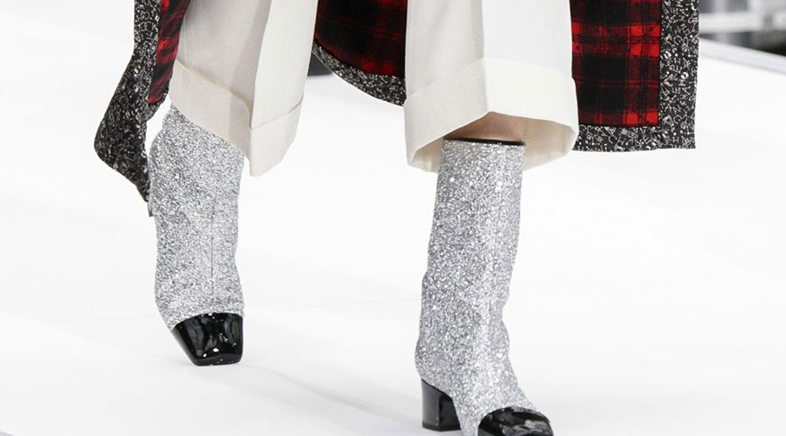 بوت زنانه براق مد پاییز 2017