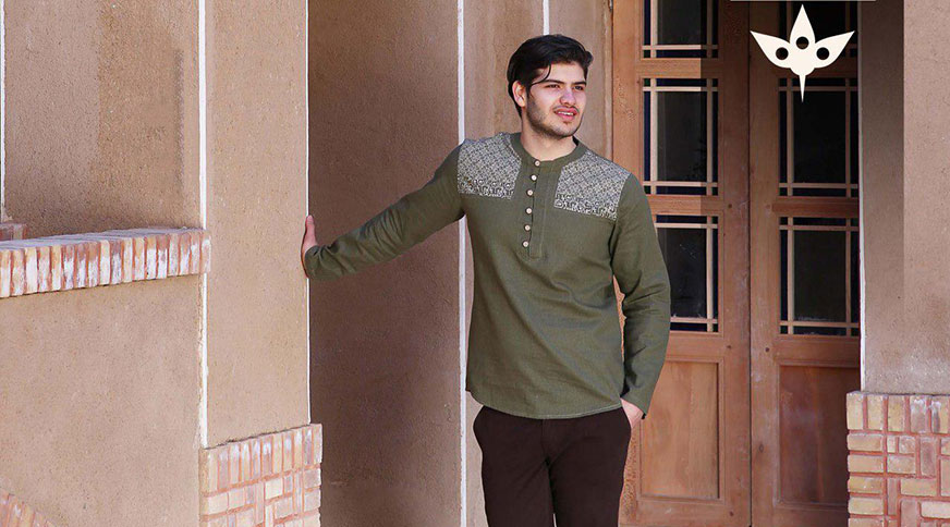 پوشاک الیاف طبیعی تن درست مردانه