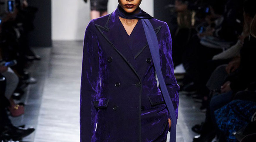 لباس مخملی زنانه سرمه ای سیر