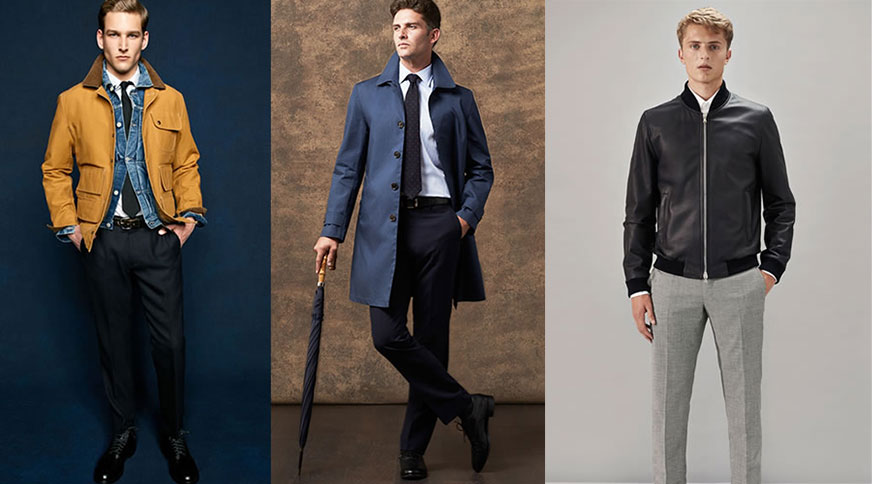 ست بارانی مردانه و شلوار رسمی