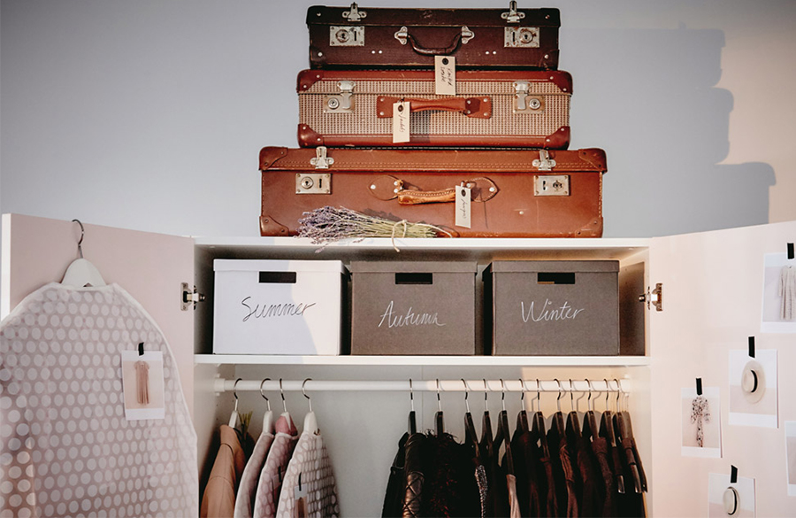 مرتب کردن کمد لباس