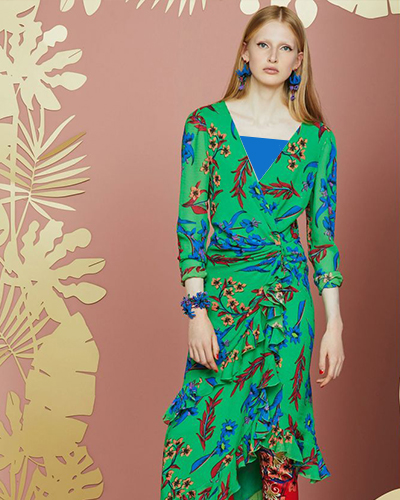 پیراهن زنانه گلدار 2108