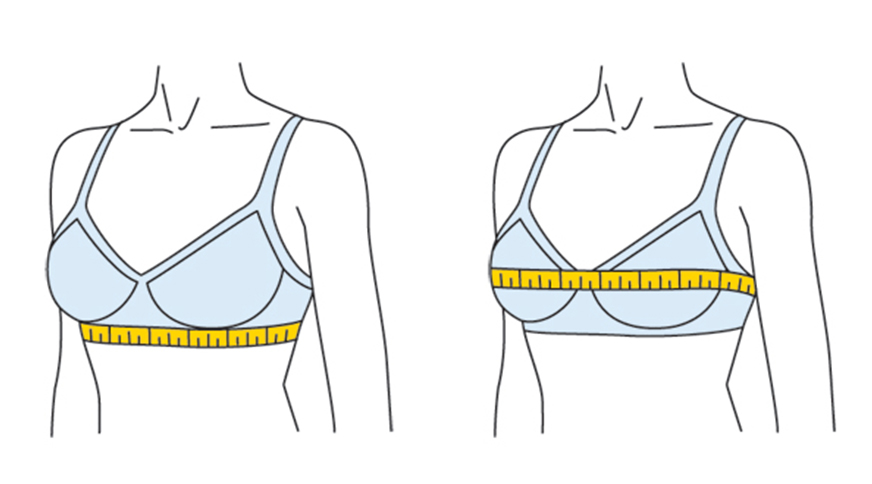 راهنمای سایز سوتین و اندازه گیری دور سینه