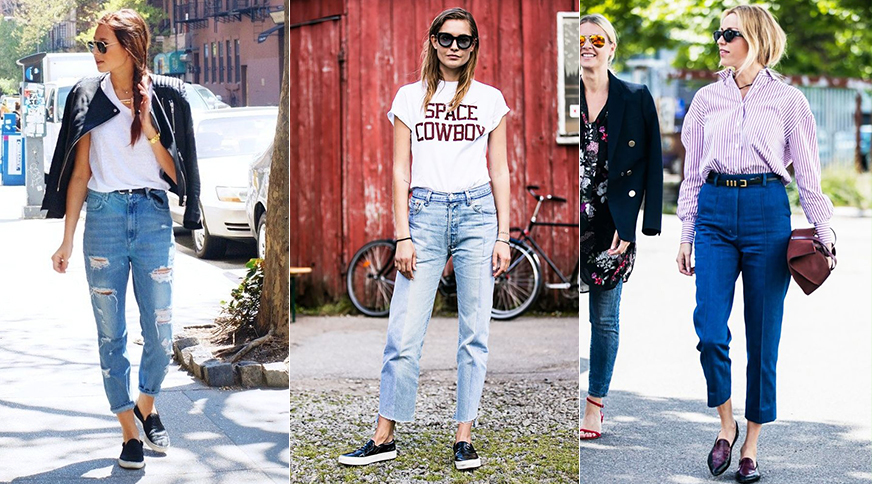 خرید شلوار جین زنانه فاق بلند شیک