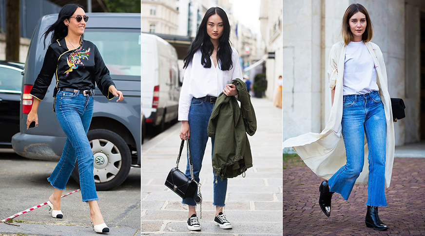 انواع مدل شلوار لی زنانه فاق بلند