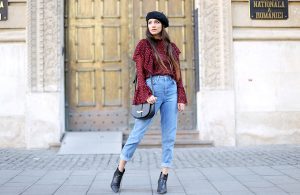 مدل شلوار جین فاق بلند زنانه جدید