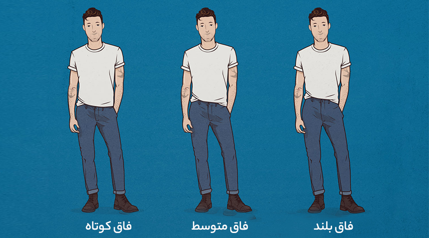 انواع فاق شلوار لی مردانه