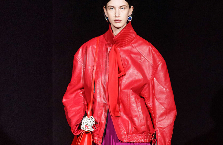 کت چرم رنگی