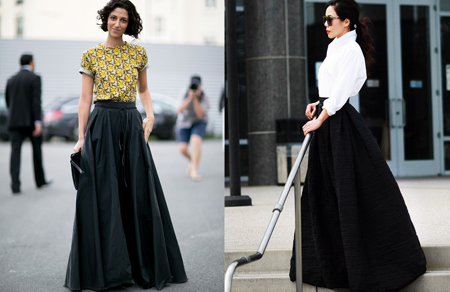 دامن بلند مشکی