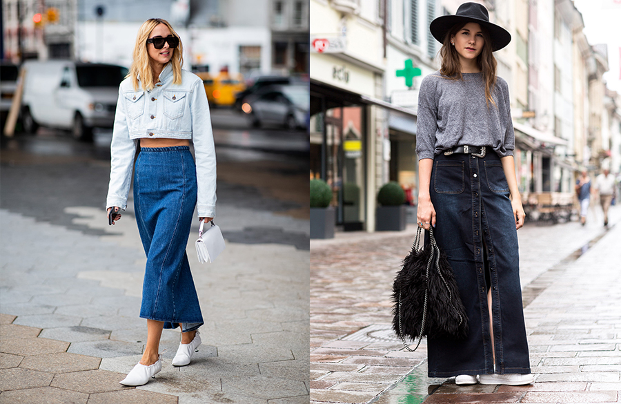 دامن جین ماکسی