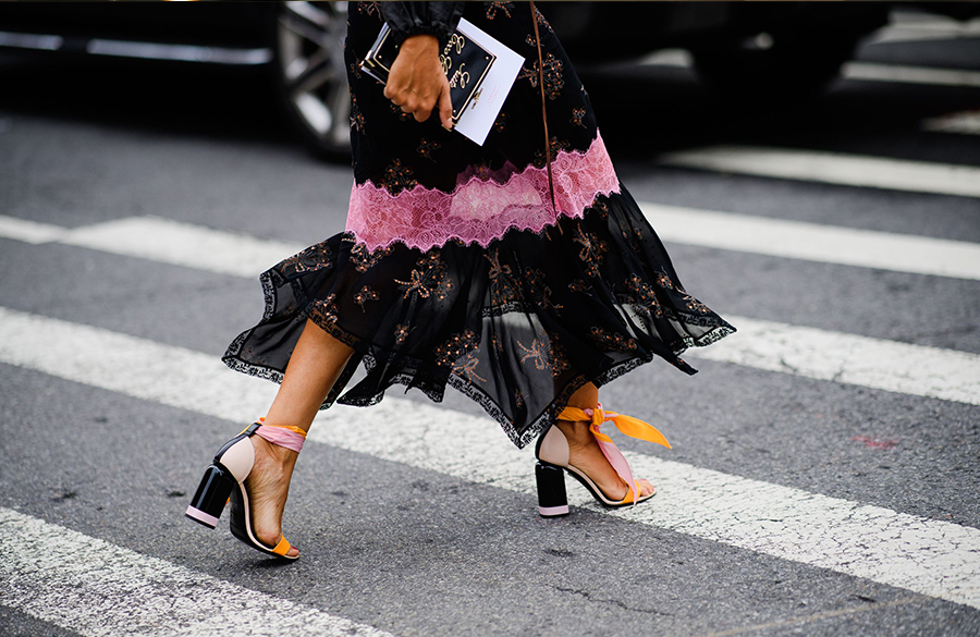 کفش زنانه پاشنه بلند بندی