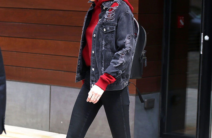 کاپشن لی زنانه مشکی زاپ دار