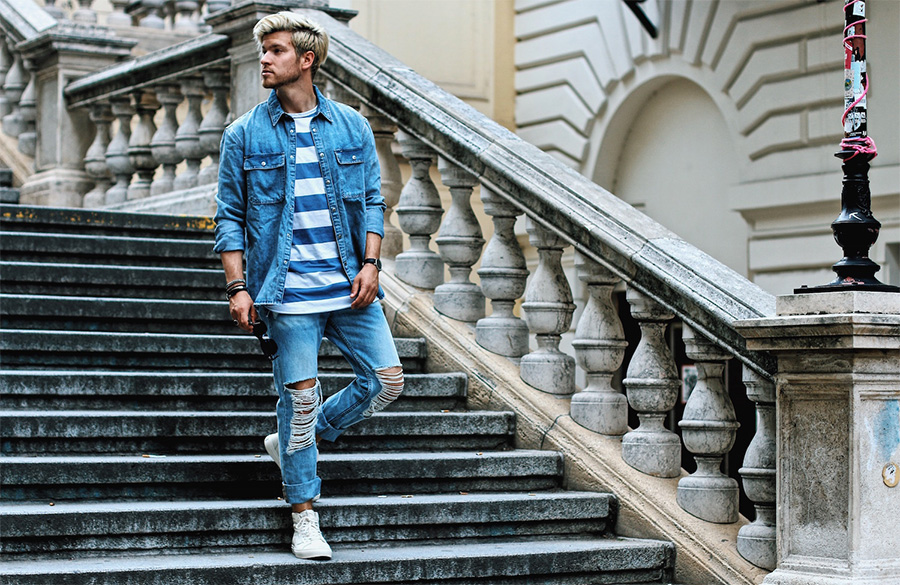 شلوار جین زاپ دار مردانه