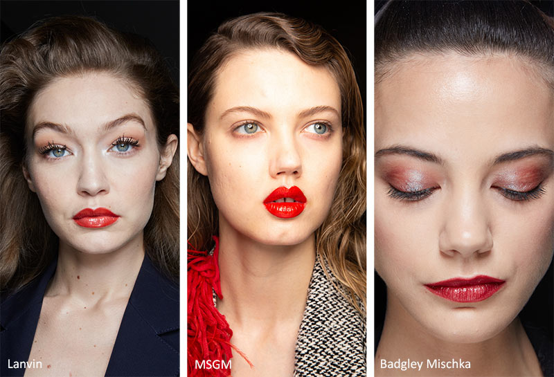 آرایش لب براق