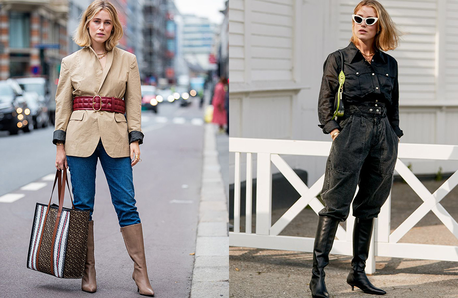 بوت زنانه با شلوار جین