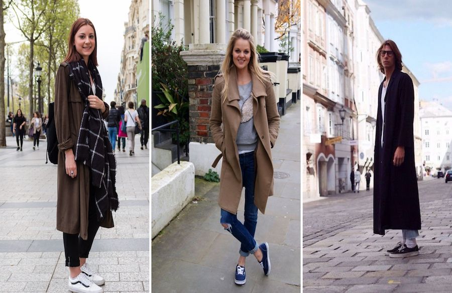 شلوار جین مام استایل، پالتو و کفش ونس