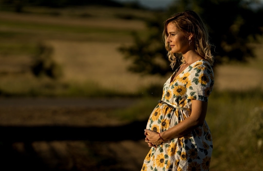 لباس جدید بارداری - لباس گلدار