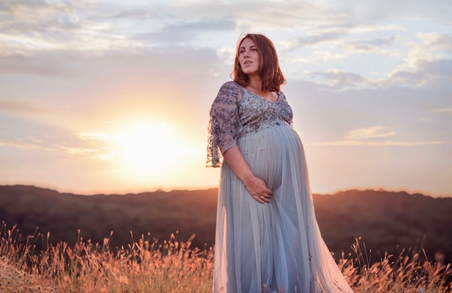 لباس جدید بارداری - لباس ابریشمی