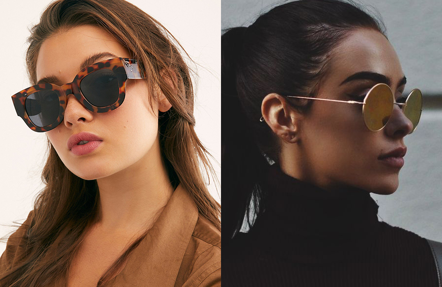عینکهای آفتابی بزرگ به سبک دههی 60 در استایل بوهو