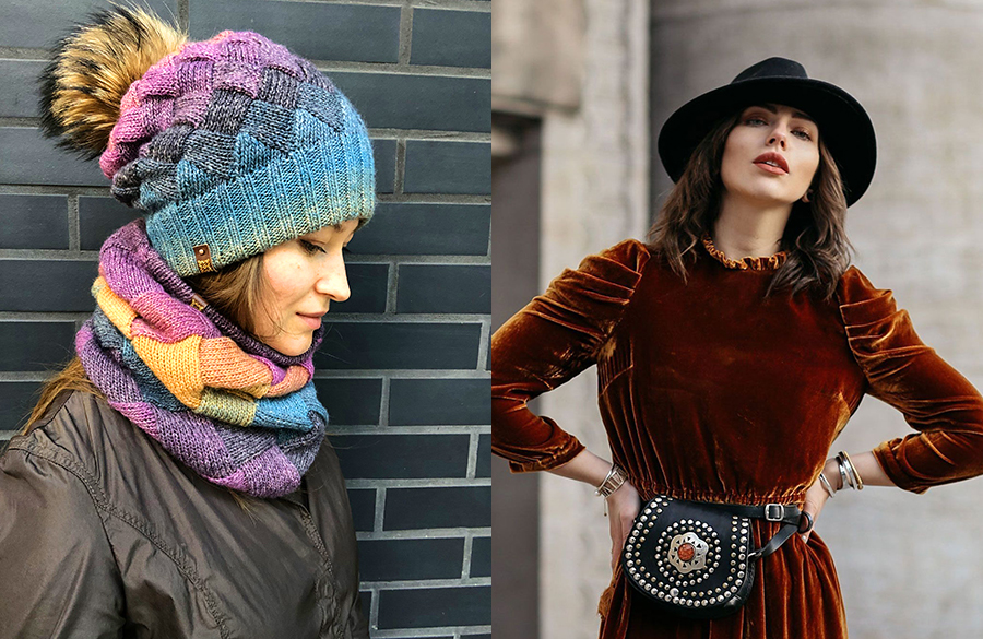 کلاهها در استایل بوهو