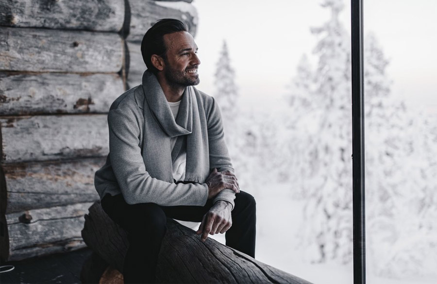 شال مردانه پشمی