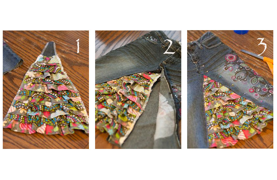 تبدیل شلوار جین به دامن