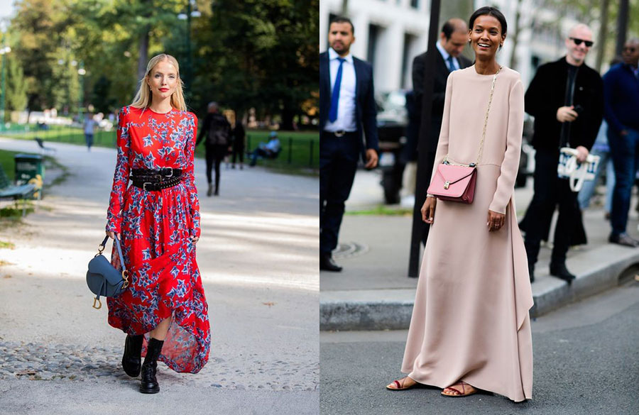 استایل پیراهن های ماکسی