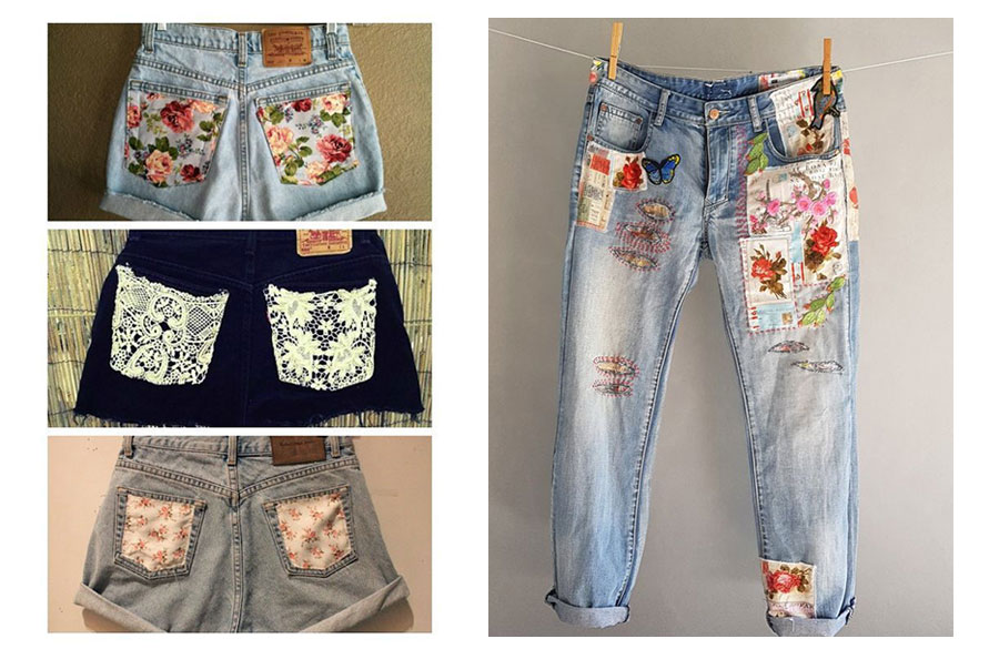 تکه دوزی لباسهای قدیمی