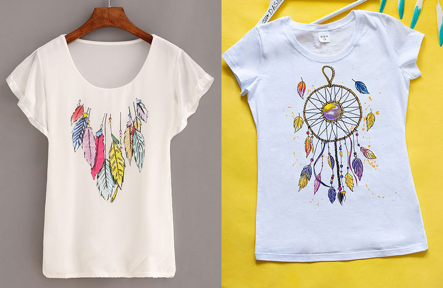 نقاشی روی لباس