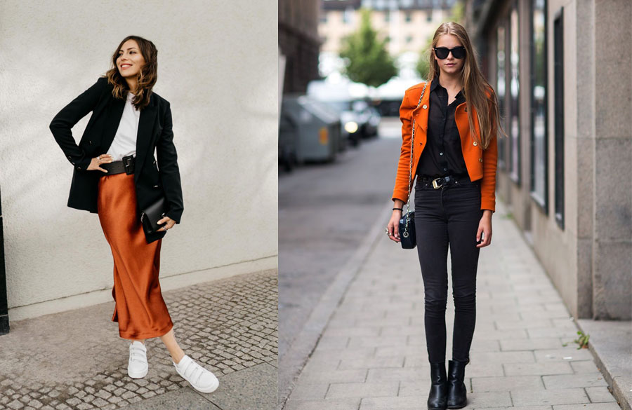 مشکی و نارنجی