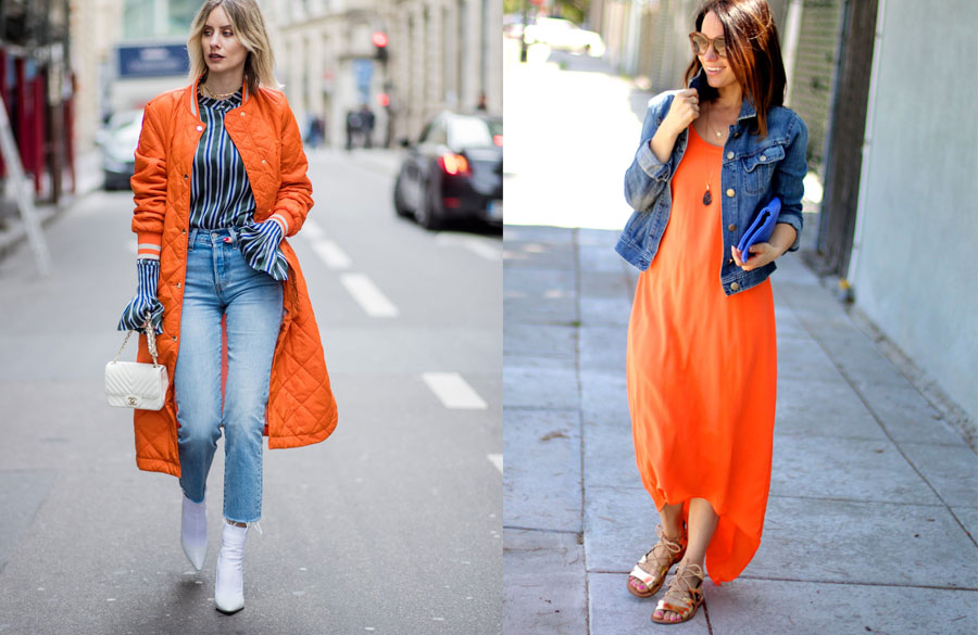 آبی و نارنجی