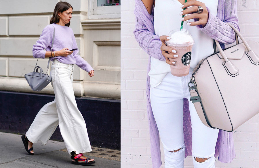 بنفش و سفید