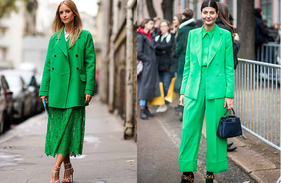 استایل سرتاپا سبز