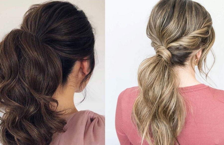 دم اسبی برای آرایش موهای کمپشت و نازک