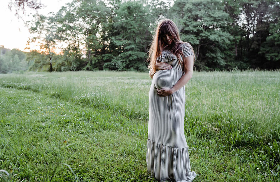 لباس بارداری تابستانی راه راه