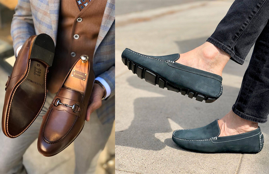 کفش کالج چرمی یا جیر