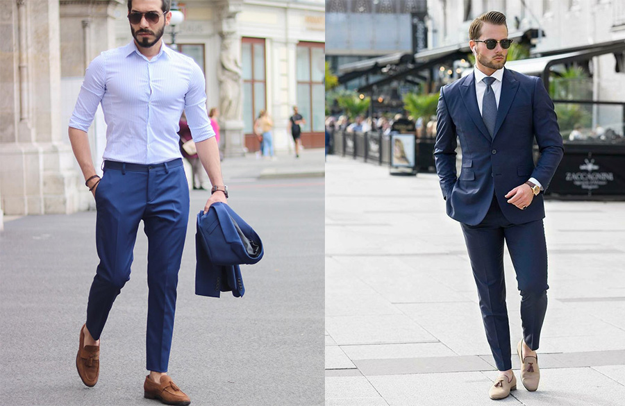 کفش کالج با شلوار پارچهای