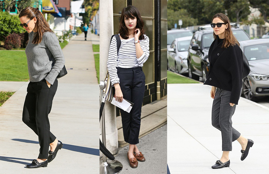 کفش کالج با شلوار راسته