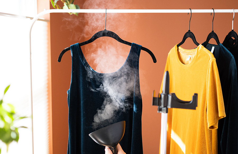 بخار دادن لباس مخمل