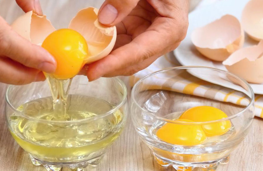 ماسک سفیده تخم مرغ