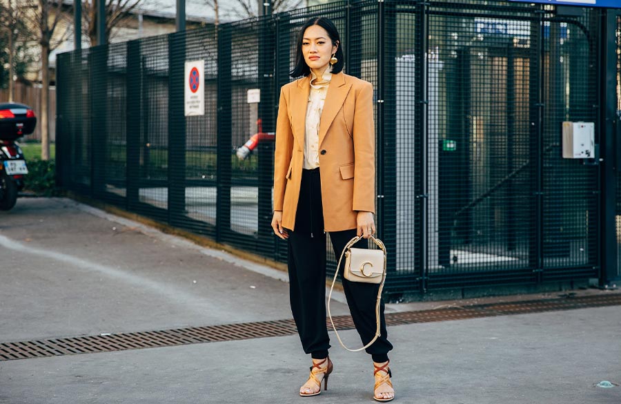 شلوار جاگر اورسایز و کت